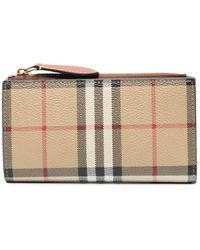 Burberry - Check Motif Continental Wallet - Lyst