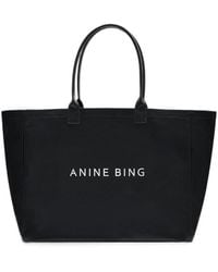 Anine Bing - Leo Coated Canvas Tote - Lyst