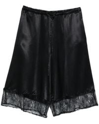 THE NINA STUDIO - Lace-Detail Shorts - Lyst