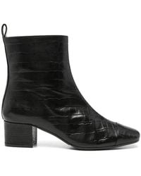 CAREL PARIS - Estime Leather Ankle Boots - Lyst