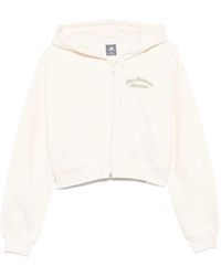 New Balance - Embroidered Zip-Up Hoodie - Lyst