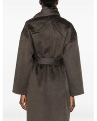 The Dynamis Studio - Scarf-Detail Belted Coat - Lyst