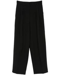 Calvin Klein - Pleated Wide-Leg Trousers - Lyst