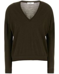 Co. - V-Neck Cashmere Sweater - Lyst