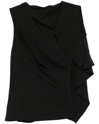 Entire studios - Odeon Asymmetric Draped Top - Lyst
