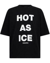 DSquared² - Slogan-Print Loose-Fit T-Shirt - Lyst