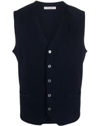 Fileria - Button-Down Cotton Gilet - Lyst