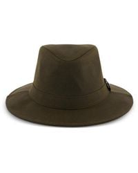 Barbour - Logo-Plaque Fedora Hat - Lyst