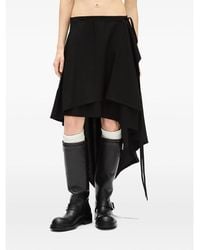 Ann Demeulemeester - Layered Asymmetric Skirt - Lyst