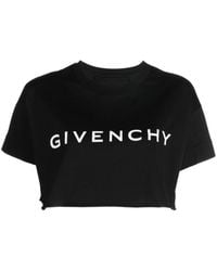 Givenchy - Cropped Short Sleeved T-shirt - Lyst