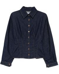 Agolde - Button Fastening Shirt With Point Collar - Lyst