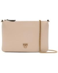 Pinko - Flat Classic Logo-Plaque Clutch Bag - Lyst