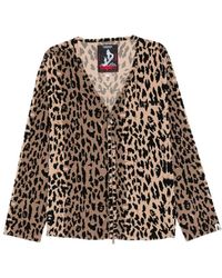 A Bathing Ape - X Kazuki Kuraish Leopard-Pattern V-Neck Jacket - Lyst