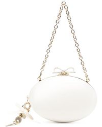 Self-Portrait - Bow-Detail Oval Clutch Bag - Lyst