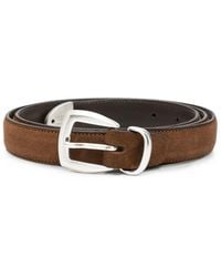 Eraldo - Suede Buckle-Fastening Belt - Lyst