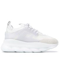 black and white versace sneakers