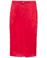 KHAITE - Lucian Silk Skirt - Lyst