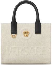Versace - Neutrals Tote Bags - Lyst