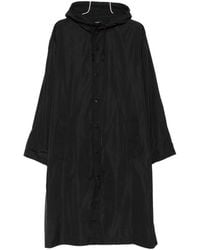 A.P.C. - A. P.C. Logo-Print Hooded Oversized Jacket - Lyst