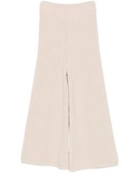 ELY ELY - Ribbed-Knit Cropped Trousers - Lyst