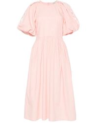 Stine Goya - Broderie-Anglaise Puff-Sleeve Dress - Lyst
