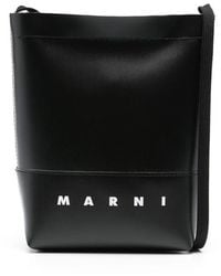 Marni - Logo-Print Crossbody Bag - Lyst