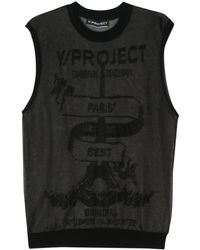 Y. Project - Semi-Transparent Sleeveless Sweater - Lyst
