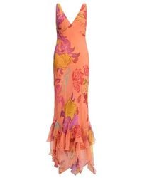 Donde Esteban - Guava Flores Maxi Dress - Lyst