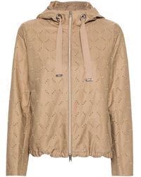 Herno - Open-Knit Hooded Jacket - Lyst