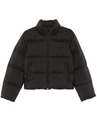 Alexander Wang - Cropped Channel Puffer Jacket - Lyst