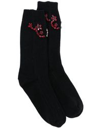 Simone Rocha - Crystal-Embellished Knitted Socks - Lyst