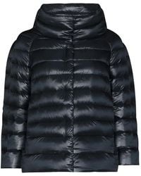 Herno - Short Puffer Jacket With Glossy Finish - Lyst