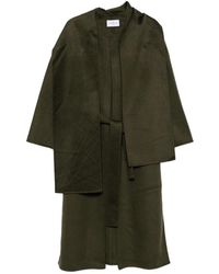 The Dynamis Studio - Scarf-Detail Belted Coat - Lyst