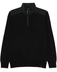 Paul & Shark - High-Neck Wool Half-Zip Sweater - Lyst