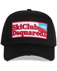 DSquared² - Logo-Patch Cotton Baseball Cap - Lyst