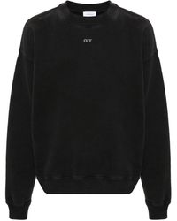 Off-White c/o Virgil Abloh - Stamp Mary Cotton Sweatshirt - Lyst