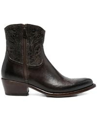 Eraldo - Floral-Embossed Boots - Lyst