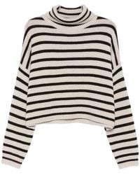 Lisa Yang - Zerlina Striped Roll-Neck Sweater - Lyst