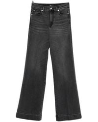 7 For All Mankind - Modern Dojo Faded-Effect Wide-Leg Jeans - Lyst
