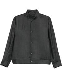 AYA MUSE - Pinstriped Bomber Jacket - Lyst