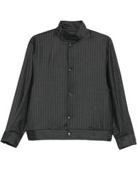AYA MUSE - Pinstriped Bomber Jacket - Lyst