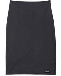 Miu Miu - Stretch Poplin Skirt - Lyst