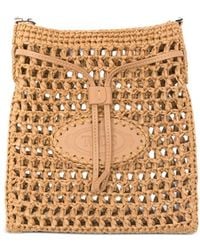 Tod's - Drawstring-Fastening Shoulder Bag - Lyst