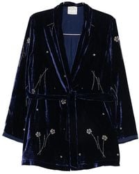 forte_forte - Bead-Embellished Velvet Jacket - Lyst