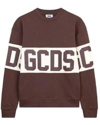 Gcds - Logo-Intarsia Crew-Neck Sweatshirt - Lyst