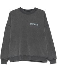 Anine Bing - Miles Logo-Print Cotton Sweatshirt - Lyst