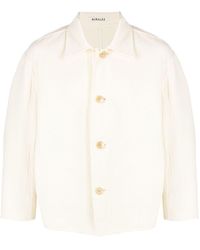 AURALEE - Cotton-Wool Classic Shirt Jacket - Lyst