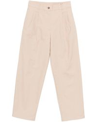 Calvin Klein - Flared Trousers With Pleat Detailing - Lyst