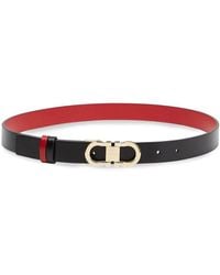 Ferragamo - Gancini Reversible & Adjustable Leather Belt - Lyst