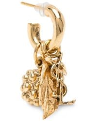Saint Laurent - Leaf-Pendant Hoop Earrings - Lyst